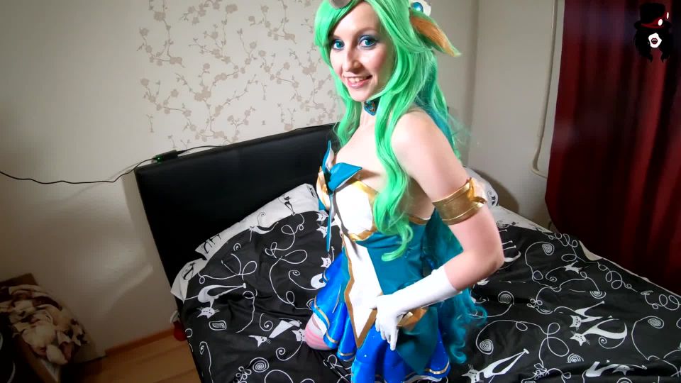 Soraka from League of Legends Support me on Bed. 4K 60FPS