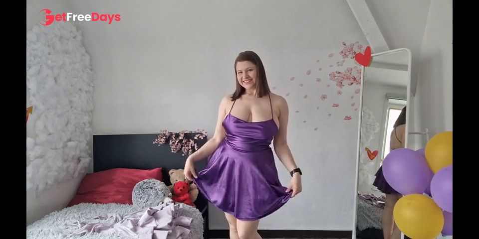 Birthday Strip Tease  I Change Between My 2024 and 2025 Dresses  No Censor
