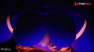 [GetFreeDays.com] Halloween Themed Black Light Neo Elite Glow in the Dark Dildo Unboxing and Test Ride Porn Clip October 2022-9