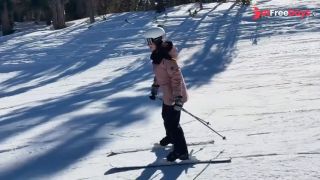 Massive Facial from a Stranger - Fucking My Ski Instructor Vlog-1