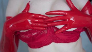 Miss Ellie Mouse - Red lingerie and red latex Download Ne...-7