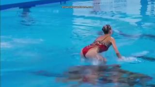 Synchronized swimming - nipple slip in slomotion  1 280 voyeur -2