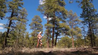 NakedGymGirls Stretching in the Woods (mp4)-5