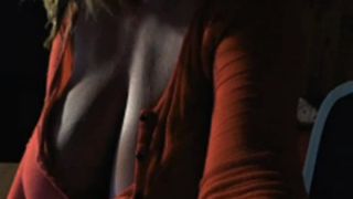 Rose - webcam - macromastia – Colossal in red buttendown top - Big boobs-0