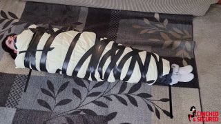 Lil Miz Unique - Mouth Packed, Mummified And Panty Hooded - CinchedAndSecured.-6