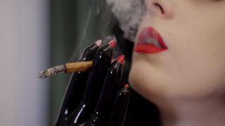 online video 27 mona wales bdsm Miss Ellie Mouse – Shiny Latex and Cigarette Smoke, glove fetish on gangbang xxx-2