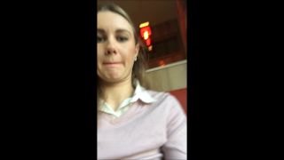 Ivy RosesFastfood Restaurant Masturbation W Dildo-9