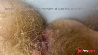 [GetFreeDays.com] 10 minutes of hairy pussy admiration huge bush closeup Porn Film February 2023-1