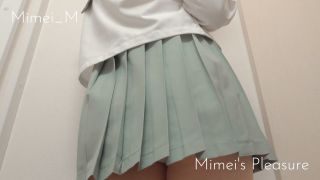 7125 Cute Japanese Schoolgirl Shows Dirty Panties and Puts Pa...-1