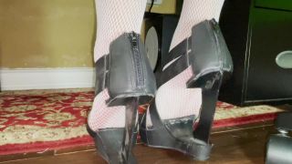 online adult video 23 Tickling Videos - download – white fishnet in tickle shoes - feet porn femdom forced orgasm-4