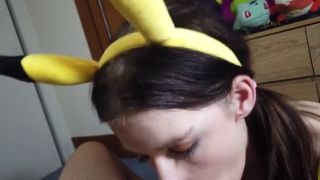 Small Tits pikachu blowjob cum swallow throat pie cock master 11-0