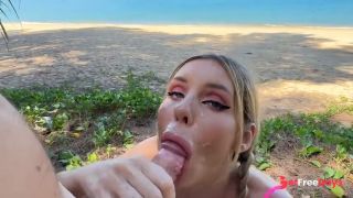 [GetFreeDays.com] Horny Blonde Tried Dick on the Beach for the First Time Sex Video October 2022-9