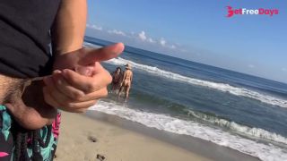 [GetFreeDays.com] Public flash dick on the beach in front of two horny girls who crave my cock Sex Clip April 2023-5