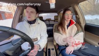 Blowjob In The Car After Studys - Public-1