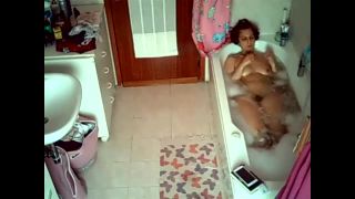 Wife relaxing in the bathtube. hidden cam-5