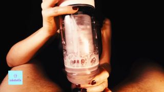 Messy 💦 POV Post Orgasm Torture With XSPACECUP Mastubator After Long E-7