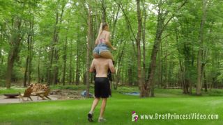 Brat Princess2 - Kat - Bratty Big Butt Blonde Shoulder Rides Loser - Femdom-1