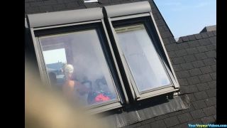 Big tits granny window  spy-2