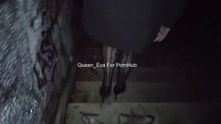 Queen Eva - Italian teen masturbates in a public park 720P - Public-1