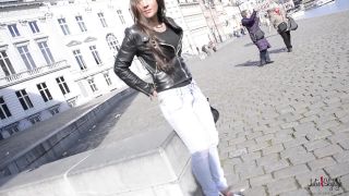 Julie Skyhigh, Pantyhose, Stockings, Leggings - Walking in Gent with jeans and So kate Louboutin [foot fetish]-8