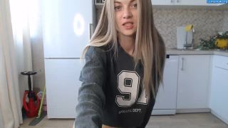 Brilliantvictoria – 20 yo slender Vi goes solo in her kitche-6