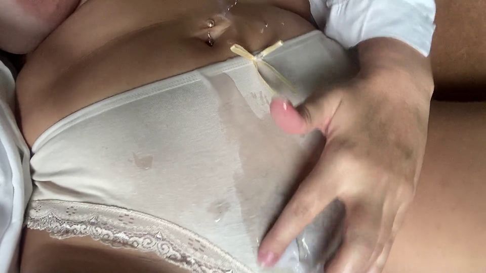 7115 BIG WHITE WET PANTIES  STEPMOM MASTURBATING AMATEUR  MAT...