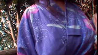 Horny Asian Chick With Big Tits Rubs Her Clit Outdoors public -1