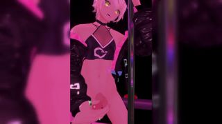 Denpi - Full tracking VR footage, Japanese boy pole dancing and masturbating-5