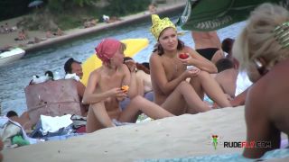 Nudist beach brings the best out of two hot teens  2-6