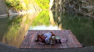 Lesbian Students Gets Horny And Fucked On The River-3