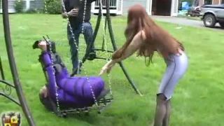 free porn video 1 Lydia and the garden swing Bondage | bondage | high heels porn sex bdsm gagged-3