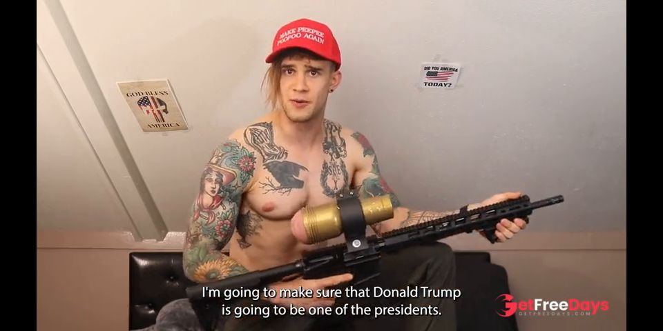 [GetFreeDays.com] MAGA PATRIOT fucks AR15 using LIBERAL TEARS as lube Satire Adult Video April 2023