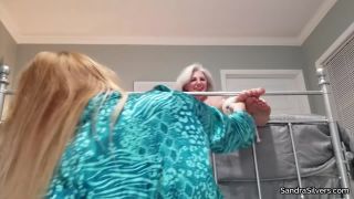 video 10 Sandra Silvers: Sandra Caroline Tickled By Lisa on femdom porn stocking feet fetish-8