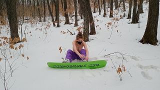 [GetFreeDays.com] Snowboard Girl Undress in the Woods hardcore cosplay porn-3