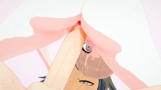 Hajime Hinata fucks Chiaki Nanami tight gamer girl pussy-3
