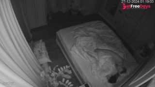 [Sleeping.Porn] Husband hugging his wife during sleep - bedroom hidden tape-0