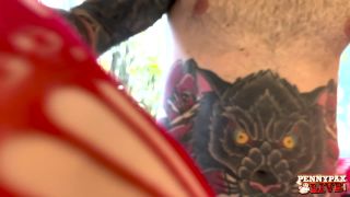 Penny Pax Live - Fishnet Bodysuit Bang - Redhead-3