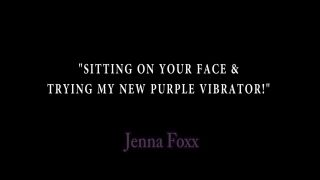 free porn clip 10 Sitting On Your Face & Trying My New Purple Vibrator! - Foxxed Up - jenna foxx - solo female 1080p hardcore xxx-0