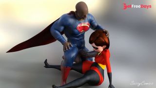 The Incredibles Helen Parr Anal Fucked by Black Superman Parody-0