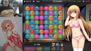 Gamer Girl Plays Huniepop And Uses A Vibrator While Playing-6