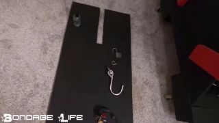 Fetish porn  BondageLife – Hogtied on Box – Rachel Greyhound   Bondage Life-1