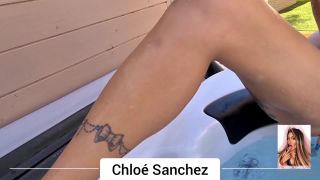 Chloe Sanchez (chloesanchezx) Outdoor Jacuzzi POV Onlyfans (Public)-8