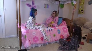 Diaperedonline2Picky Bunny B Picky Bunny  Red Teased at Sleepover for Pullups-5