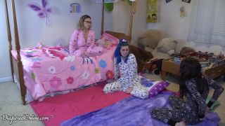 Diaperedonline2Picky Bunny B Picky Bunny  Red Teased at Sleepover for Pullups-9