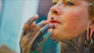 Anuskatzz - Sexy netzstrümpfe, highheels strumpf solo anal xl dildo spielen 1080P - Germany-1