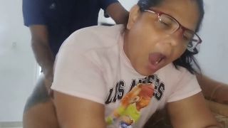 Adribella69 - A housewife pays a technician with a good blowjob and a hard, delicious fuck while her husband works-9