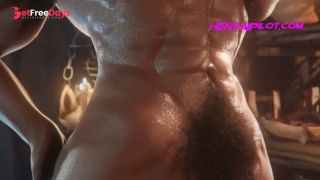 Tomb Raider Lara Gets The Biggest Futa Cock From The Camp - 3D Animation-3