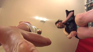 online porn clip 30 latex foot fetish Goddess Rea Longest Legs - REA And TRICIA - Party Mood, giantess on pov-4