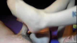 xxx clip 9 amateur blowjob close up amateur porn | Geiler Fußjob mit Cumshot | foot-7