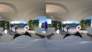 Stockings PURITYVR Big tit blonde Lisa Amane rides a stiff cock at the poolside cabana-1
